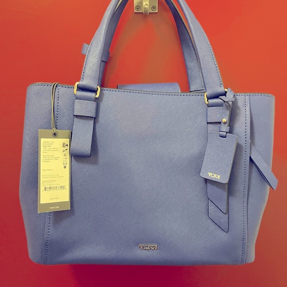 Tumi VAREK handbag in royal blue. - Picture 2 of 8